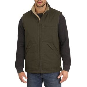Lee Men's Workwear Canvas Vest Green Size M outdoor adventure
